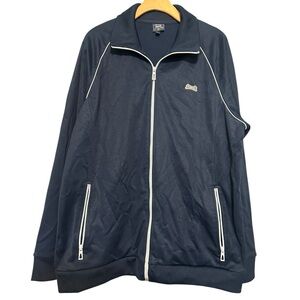 Le Tigre Men’s Size 2XL Navy Blue Lightweight Full Zip Tracksuit Jacket